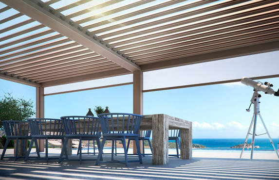 Pergola Adjustable Motorized Louvered Roofs