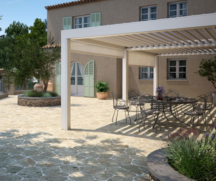 Pergola Adjustable Motorized Louvered Roofs