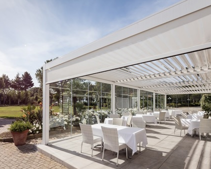 Pergola Adjustable Motorized Louvered Roofs